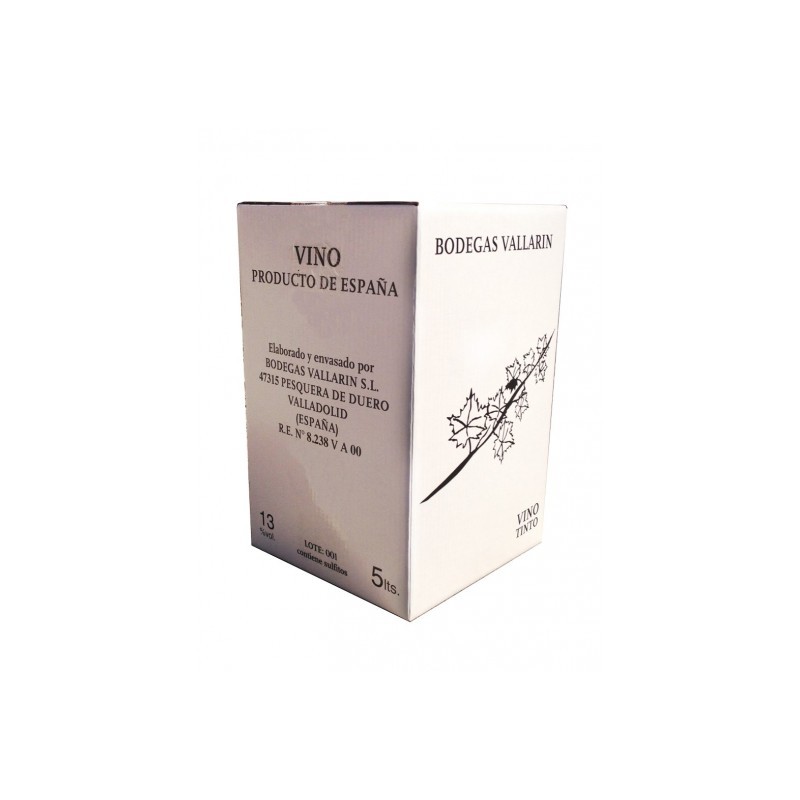 Vallarín Box Cosecha 5 litros | Cosecheros de Baco
