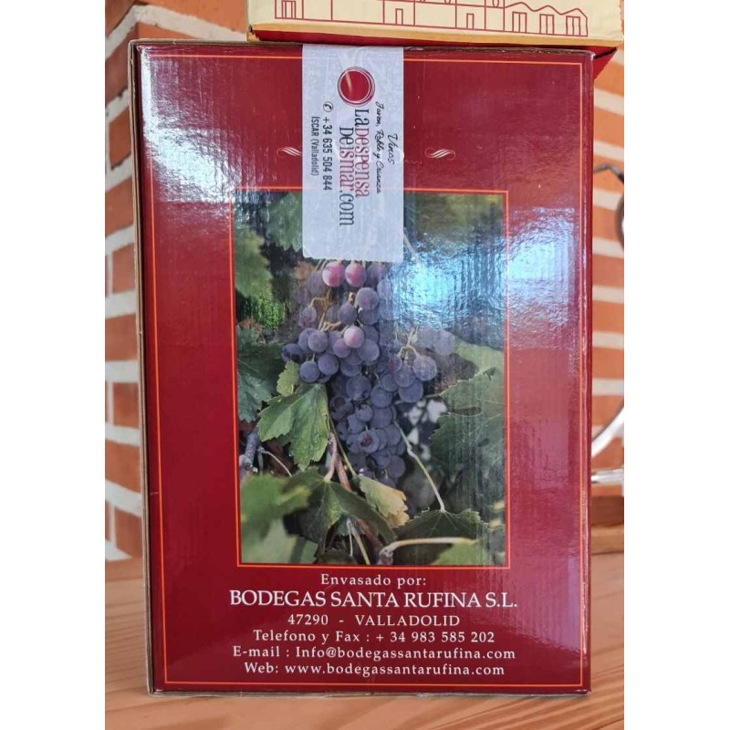 Caja de vino Bodegas Santa Rufina 15 litros | Cosecheros de Baco